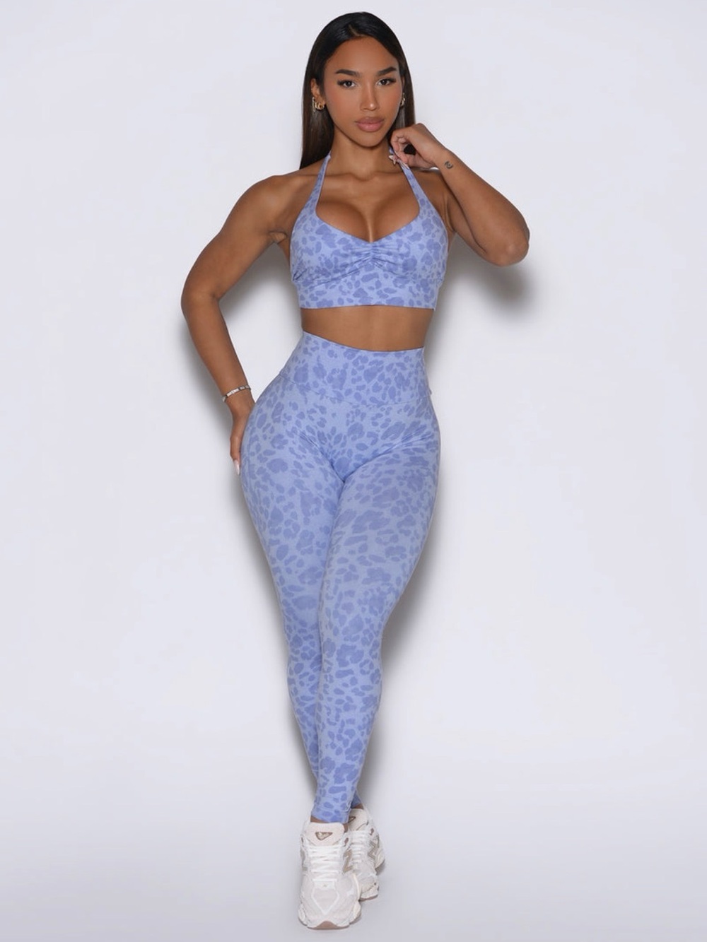 Seamless Lavender Animal Print Active Leggings Only. Bombshell